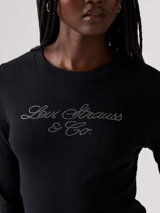 Levi's Женский Свитшот Чёрный Regular [3]