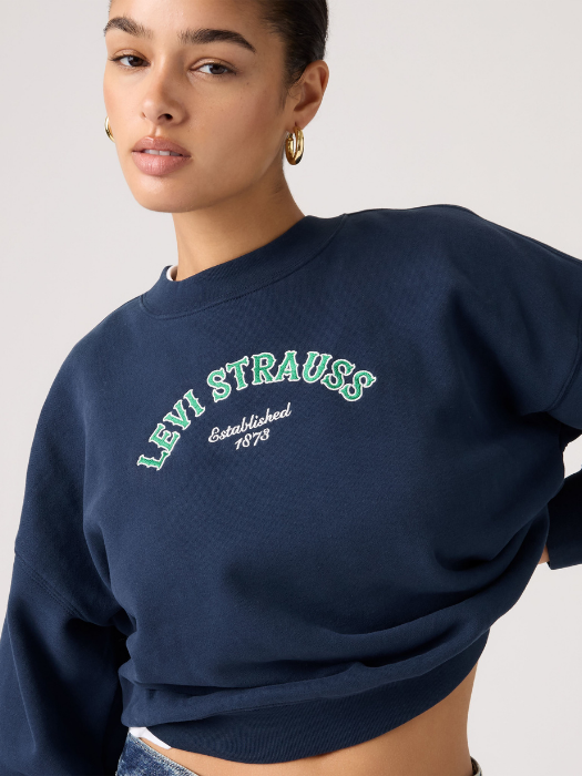 Levi's Bluza Navy Relaxed Femei [3]