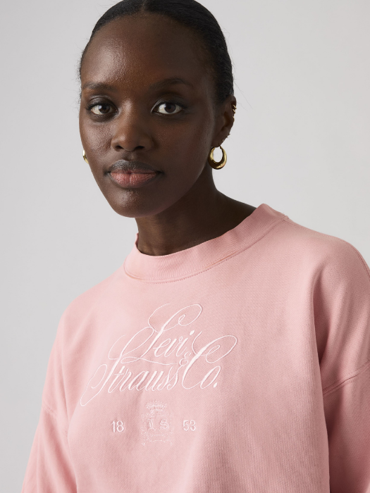 Levi's Bluza Roz Deschis Relaxed Femei [2]