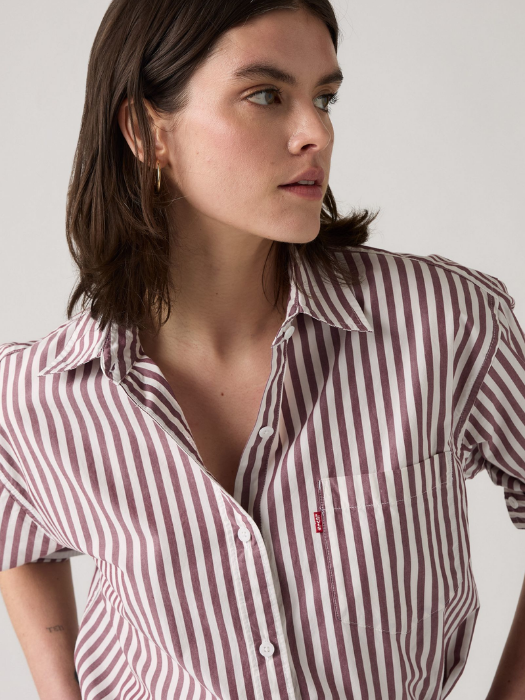 Levi's Рубашка Alb/Cafeniu Relaxed [3]