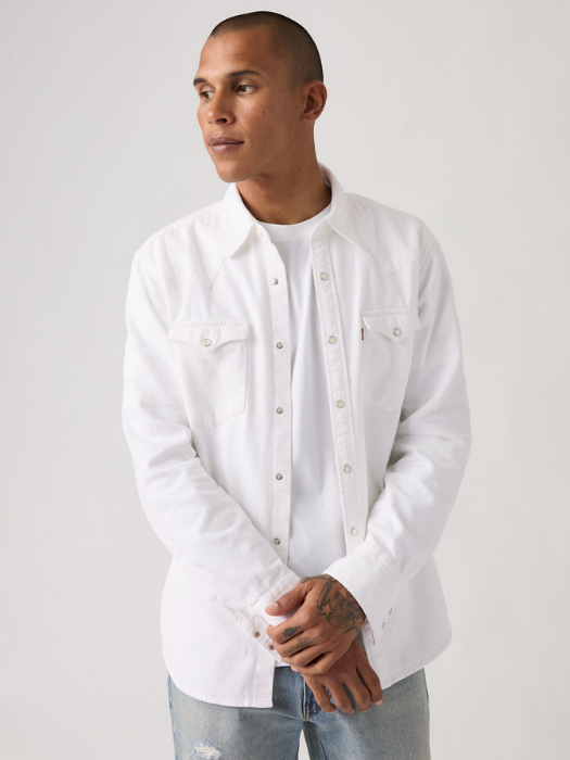 Levi's Мужская Рубашка Белая Regular [3]