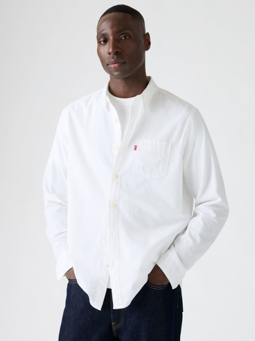Levi's Мужская Рубашка Белая Regular [3]