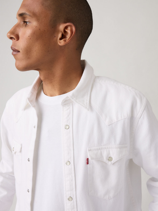 Levi's Мужская Рубашка Белая Regular [2]