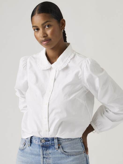 Levi's Женская Рубашка Белая Regular [3]