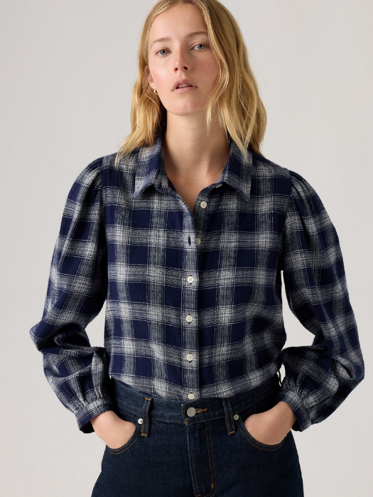 Levi's Рубашка Alb/Albastru Regular [3]