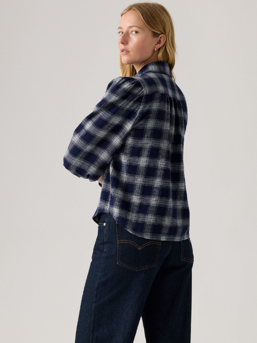 Levi's Рубашка Alb/Albastru Regular [4]