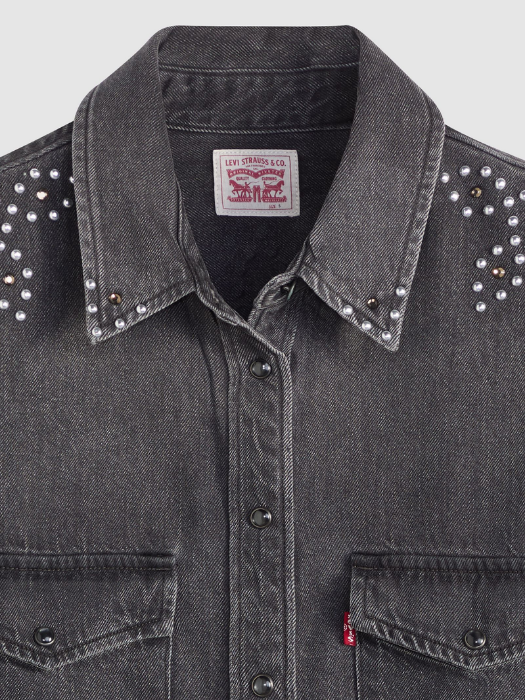 Levi's Camasa Gri Inchis Regular Femei [5]