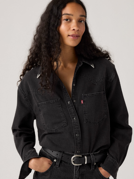 Levi's Camasa Gri Inchis Regular Femei [2]