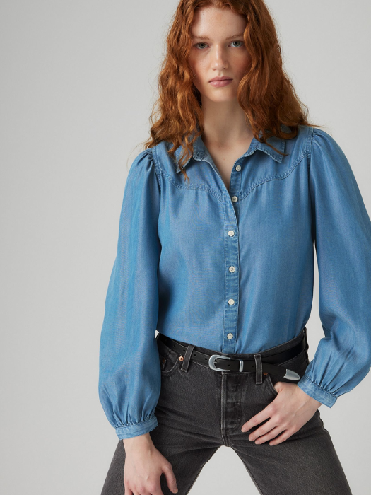 Levi's Camasa Albastra Regular Femei [2]