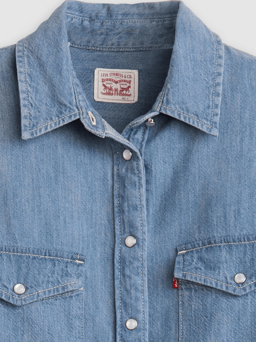 Levi's Camasa Albastra Deschisa Regular Femei [4]