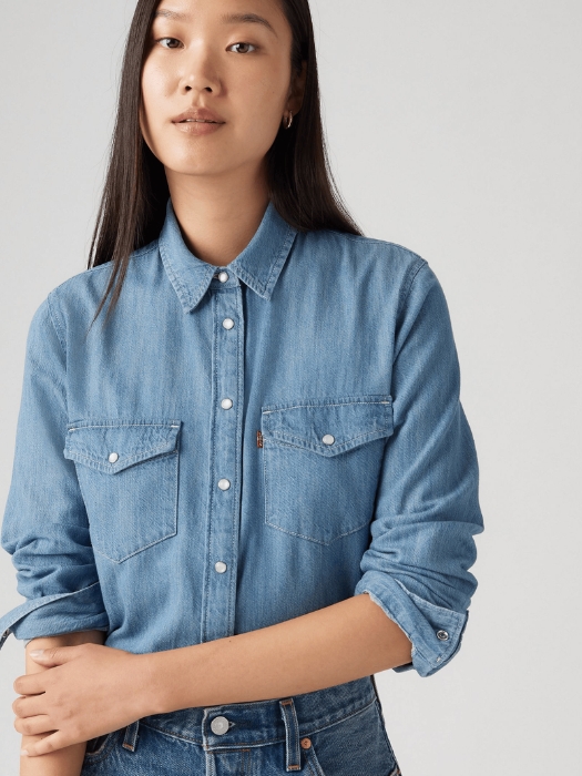 Levi's Camasa Albastra Deschisa Regular Femei [5]