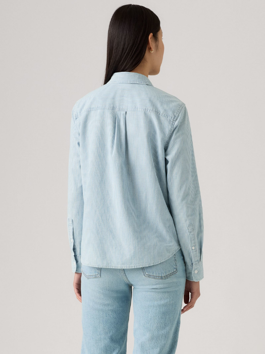 Levi's Женская Рубашка Синяя Regular [4]