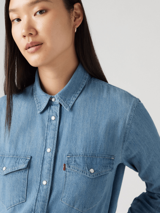 Levi's Camasa Albastra Deschisa Regular Femei [3]