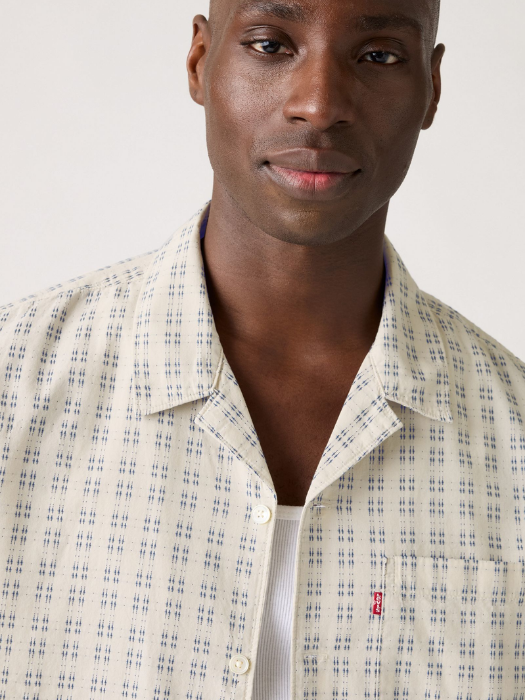 Levi's Camasa Cu Maneca Scurta Crem Relaxed Barbati [4]