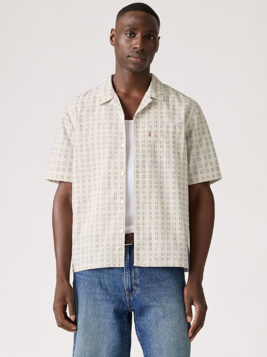 Levi's Camasa Cu Maneca Scurta Crem Relaxed Barbati [1]