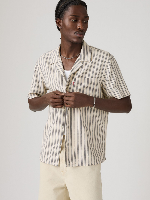 Levi's Camasa Cu Maneca Scurta Crem Relaxed Barbati [2]