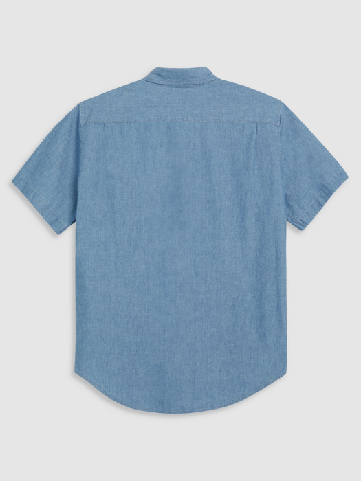 Levi's Мужская Рубашка С Коротким Рукавом Синяя Regular [7]