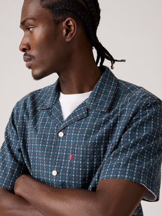 Levi's Рубашка С Коротким Рукавом Navy Relaxed [3]