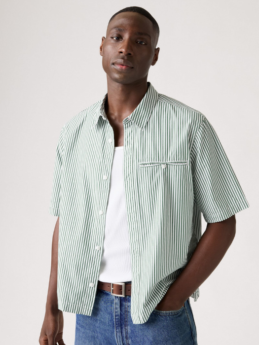 Levi's Рубашка С Коротким Рукавом Verde Relaxed [2]