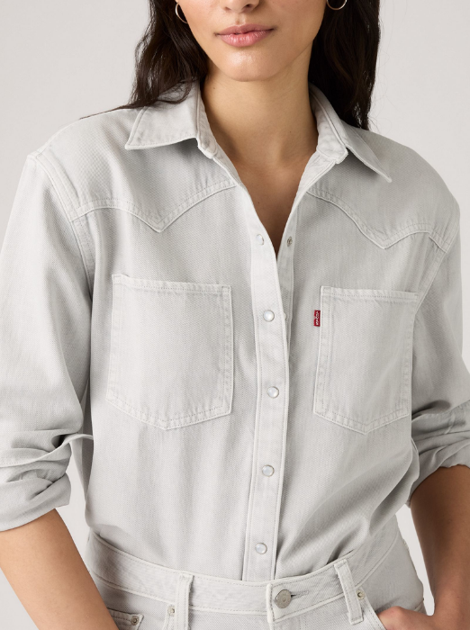 Levi's Camasa Gri Deschis Regular Femei [3]