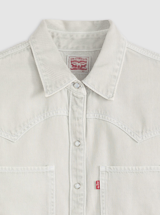 Levi's Camasa Gri Deschis Regular Femei [5]