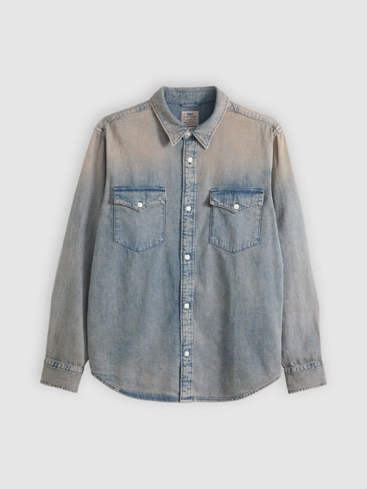 Levi's Мужская Рубашка Синий/Серый Relaxed [6]