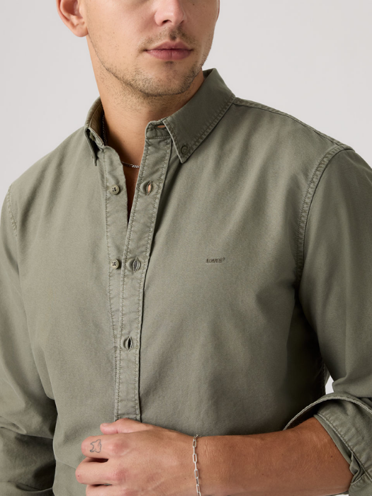 Levi's Мужская Рубашка Хаки Relaxed [3]