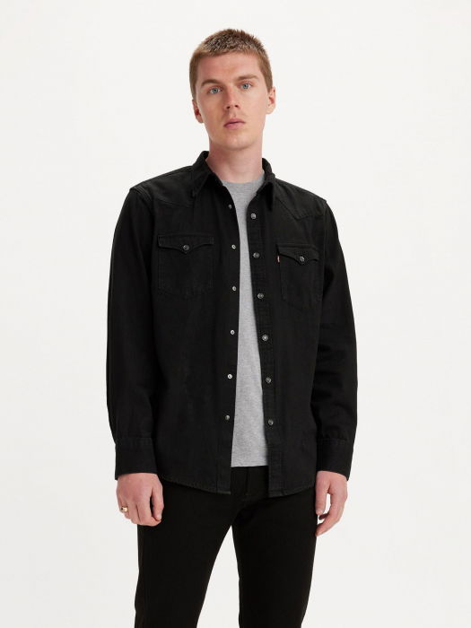 Levi's Мужская Рубашка Чёрная Regular [1]