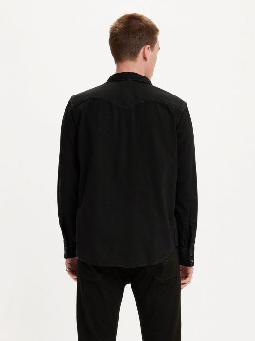 Levi's Мужская Рубашка Чёрная Regular [2]
