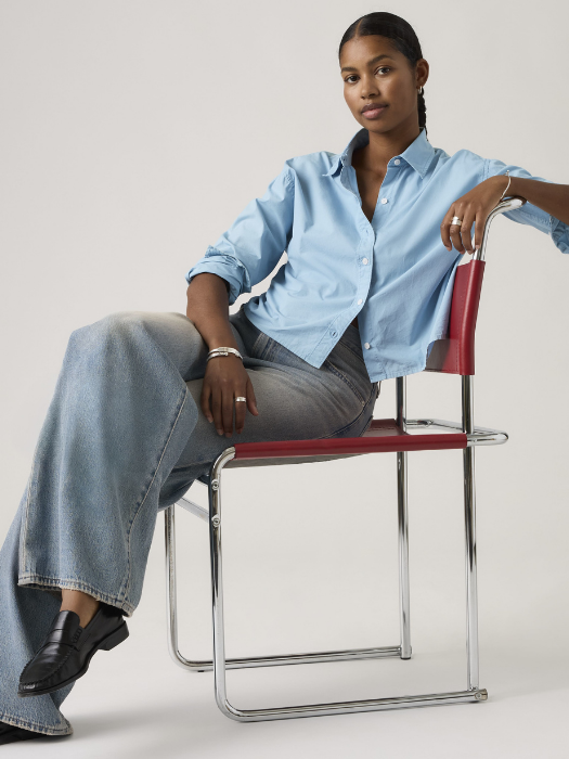 Levi's Camasa Albastra Regular Femei [4]