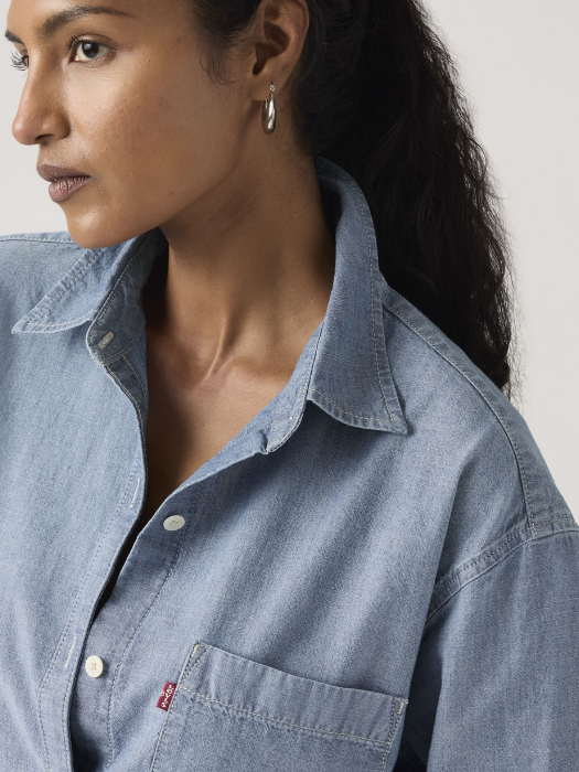 Levi's Camasa Albastra Relaxed Femei [2]