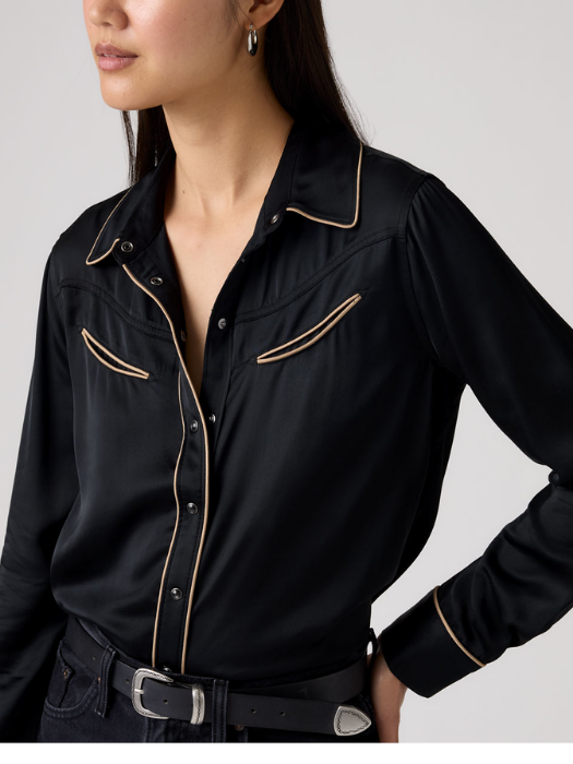 Levi's Camasa Neagra Regular Femei [3]