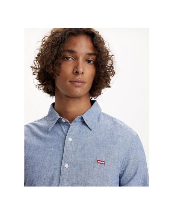 Levi's Мужская Рубашка Синяя Slim [3]