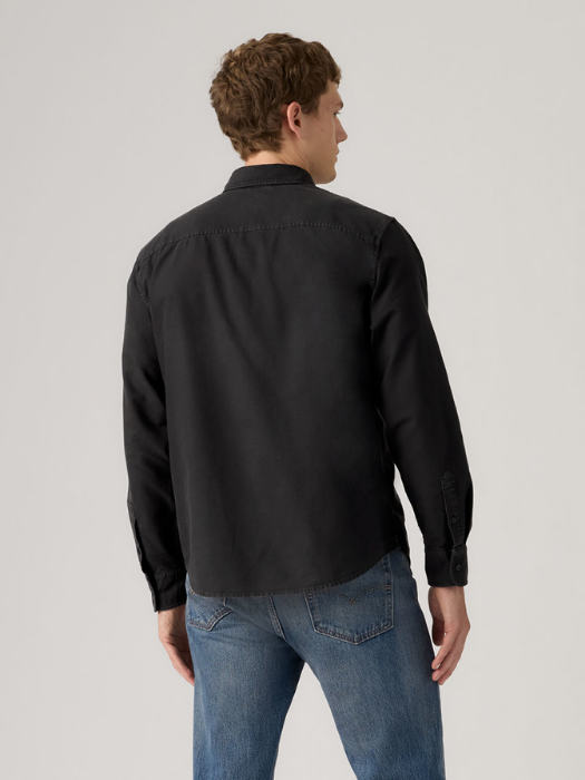 Levi's Мужская Рубашка Чёрная Regular [5]