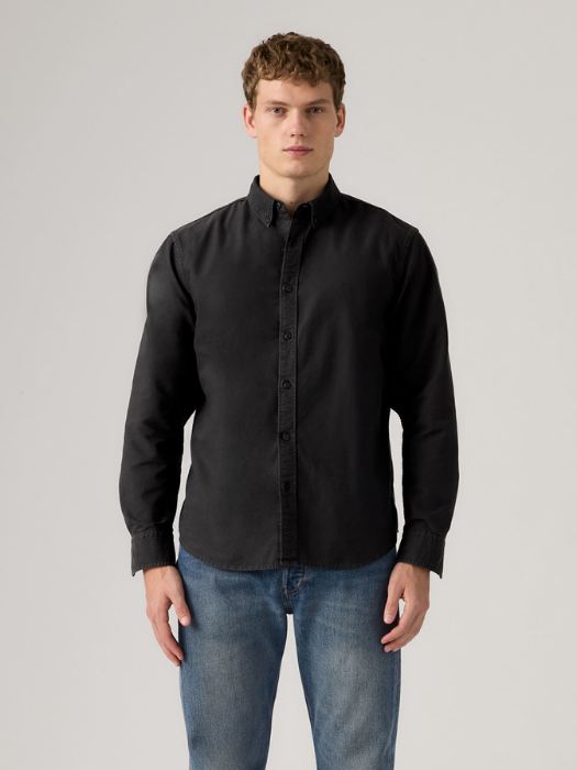 Levi's Мужская Рубашка Чёрная Regular [3]