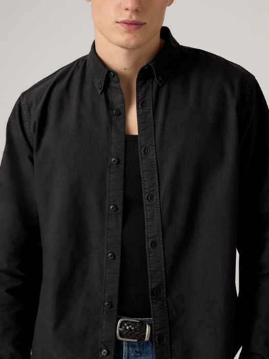 Levi's Мужская Рубашка Чёрная Regular [2]