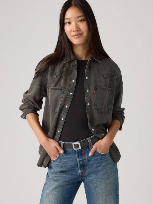 Levi's Camasa Neagra Relaxed Femei [2]