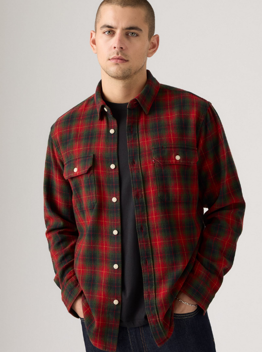 Levi's Рубашка Rosu/Verde Regular [2]