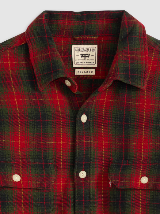 Levi's Рубашка Rosu/Verde Regular [5]