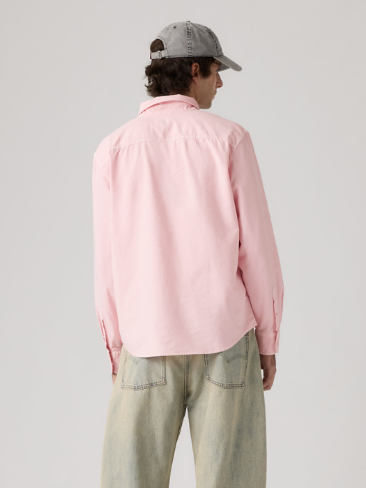 Levi's Мужская Рубашка Светло-Розовая Regular [4]