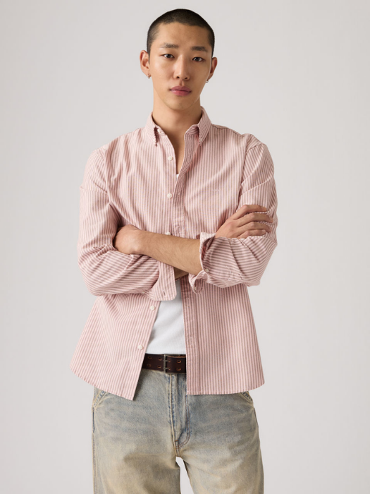 Levi's Мужская Рубашка Светло-Розовая Regular [2]