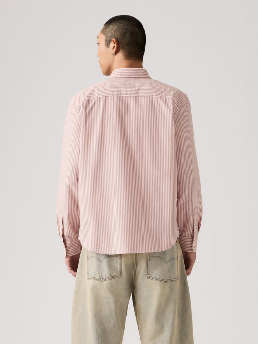 Levi's Мужская Рубашка Светло-Розовая Regular [4]