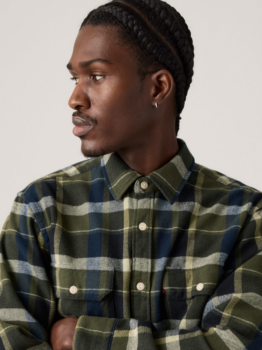 Levi's Рубашка Verde/Albastru Regular [3]