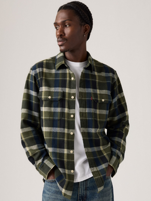 Levi's Рубашка Verde/Albastru Regular [1]