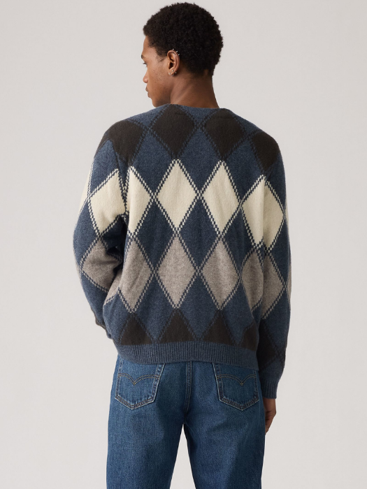 Levi's Кардиган Albastru/Alb Relaxed [4]