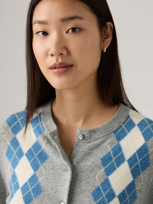 Levi's Cardigan Gri Deschis Relaxed Femei [3]