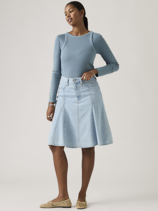 Fusta Albastra Deschisa Femei [3]