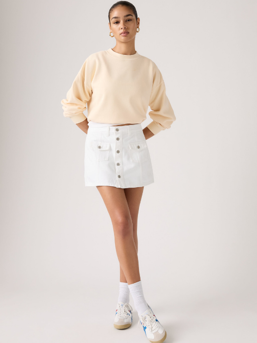 Levi's Fusta Alba  Femei [3]