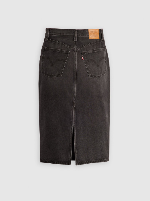 Levi's Женская Юбка Тёмная Серая Hight Rise [7]