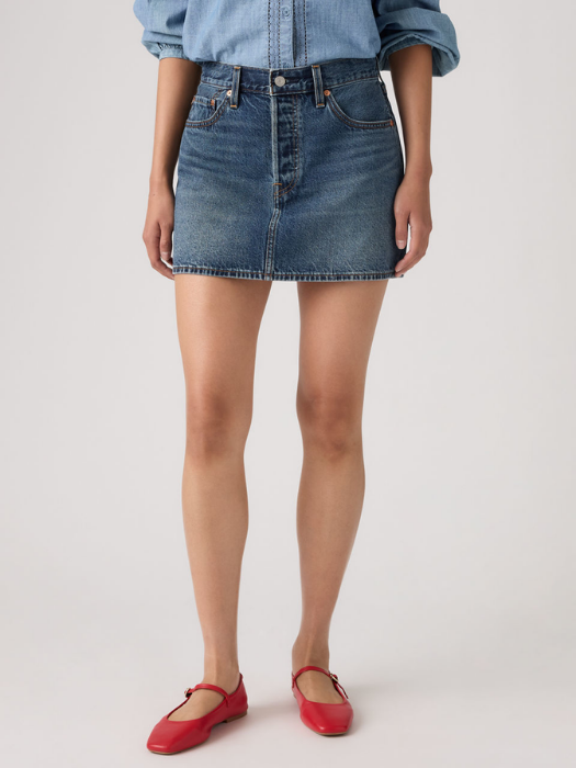 Levi's Женская Юбка Синяя  [4]